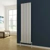 Metro Vertical Radiator - White - Double Panel (1800mm High) -Radiators Shop WVT18 pv2