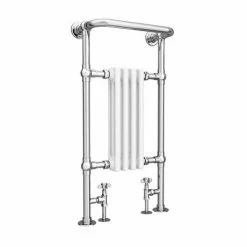 Mayfair Traditional Chrome Heated Towel Rail H965mm x W495mm -Radiators Shop X504 n d3 460