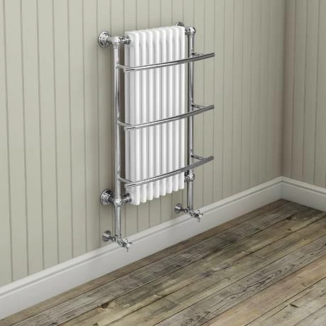 Yale Traditional Wall Hung Towel Rail Radiator (inc. Valves + Electric Heating Kit) 4 Yale Traditional Wall Hung Towel Rail Radiator (inc. Valves + Electric Heating Kit) - Image 2