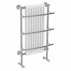 Chatsworth Yale Traditional Wall Hung Towel Rail Radiator (630 x 1000mm) -Radiators Shop X506 detail01 460